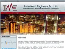 Tablet Screenshot of instrumech.co.in